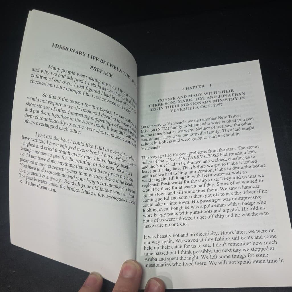 Missionary Life Between the Lines by Connie C. Cain, Venezuela Memoir, Signed - Thumbnail 5