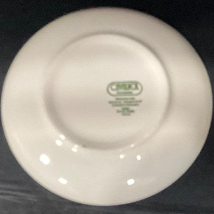 Royal China Cavalier "Gingham Garden" Dinner Plates, Set of 4, Vintage Ironstone - Thumbnail 4