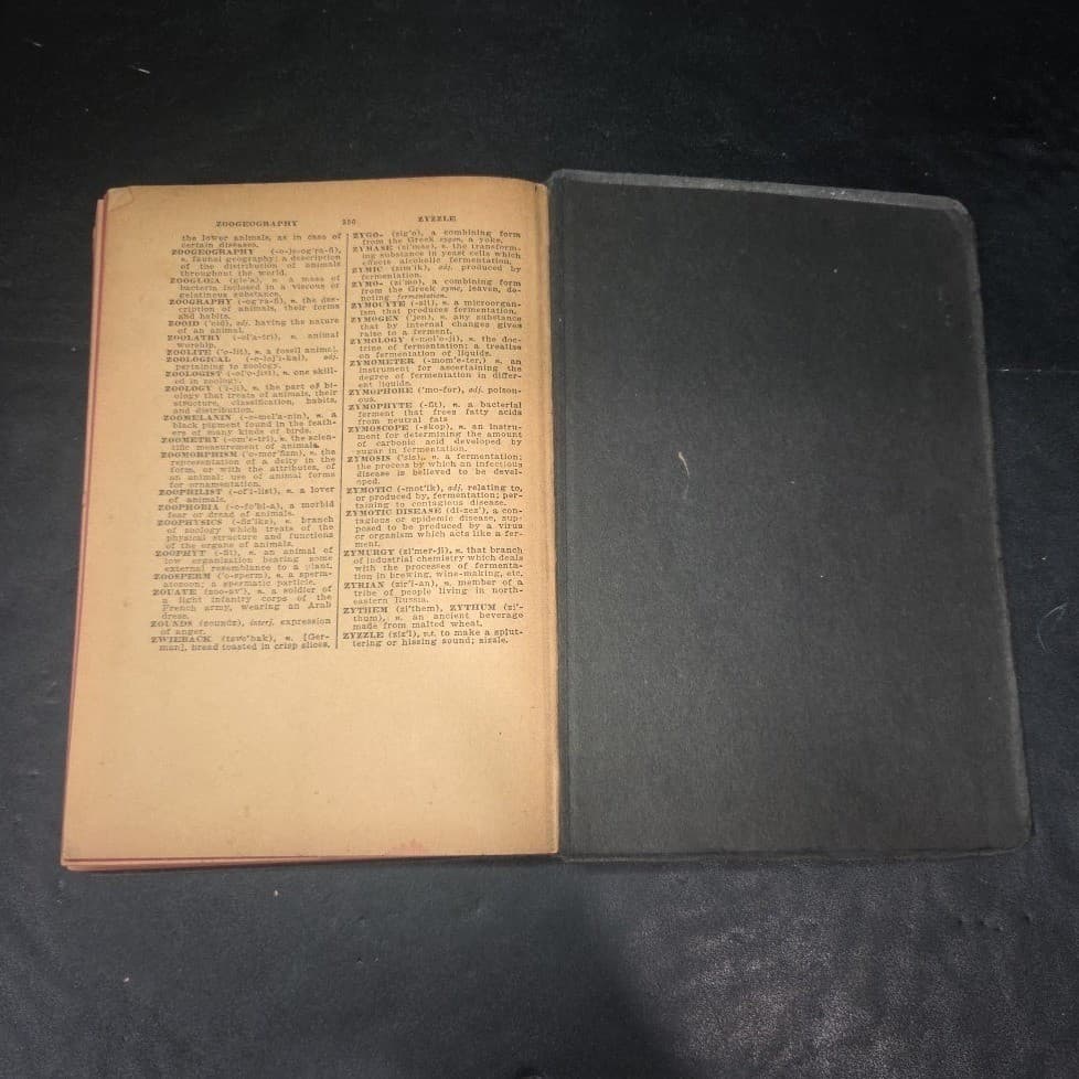 The Modern Webster Dictionary, World Syndicate Publishing Black, Vintage 1937 - Thumbnail 7