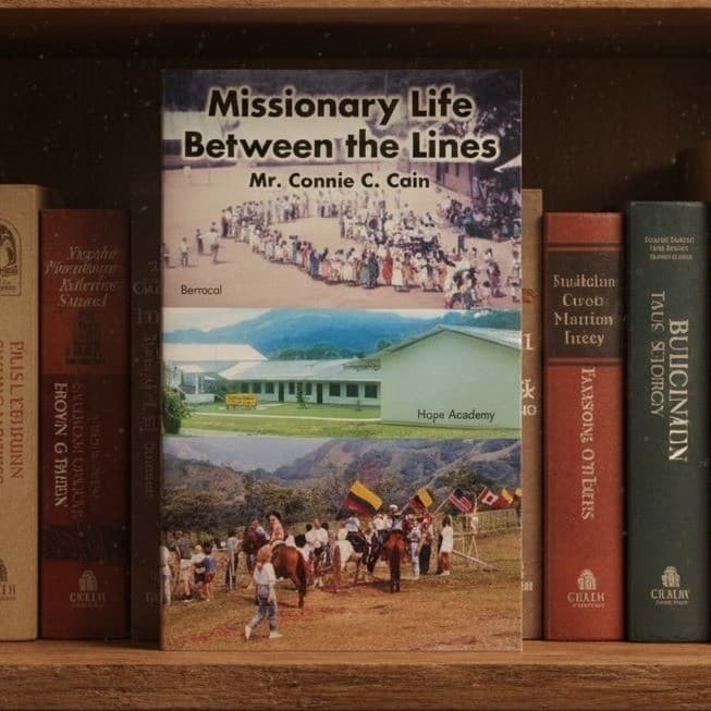 Missionary Life Between the Lines by Connie C. Cain, Venezuela Memoir, Signed