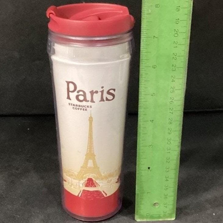 Starbucks Paris Eiffel Tower Travel Tumbler, Vintage City Series Coffee Cup 2004 - Thumbnail 2