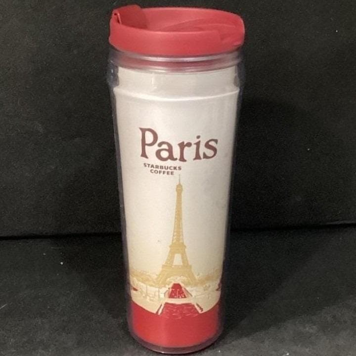 Starbucks Paris Eiffel Tower Travel Tumbler, Vintage City Series Coffee Cup 2004 - Thumbnail 8