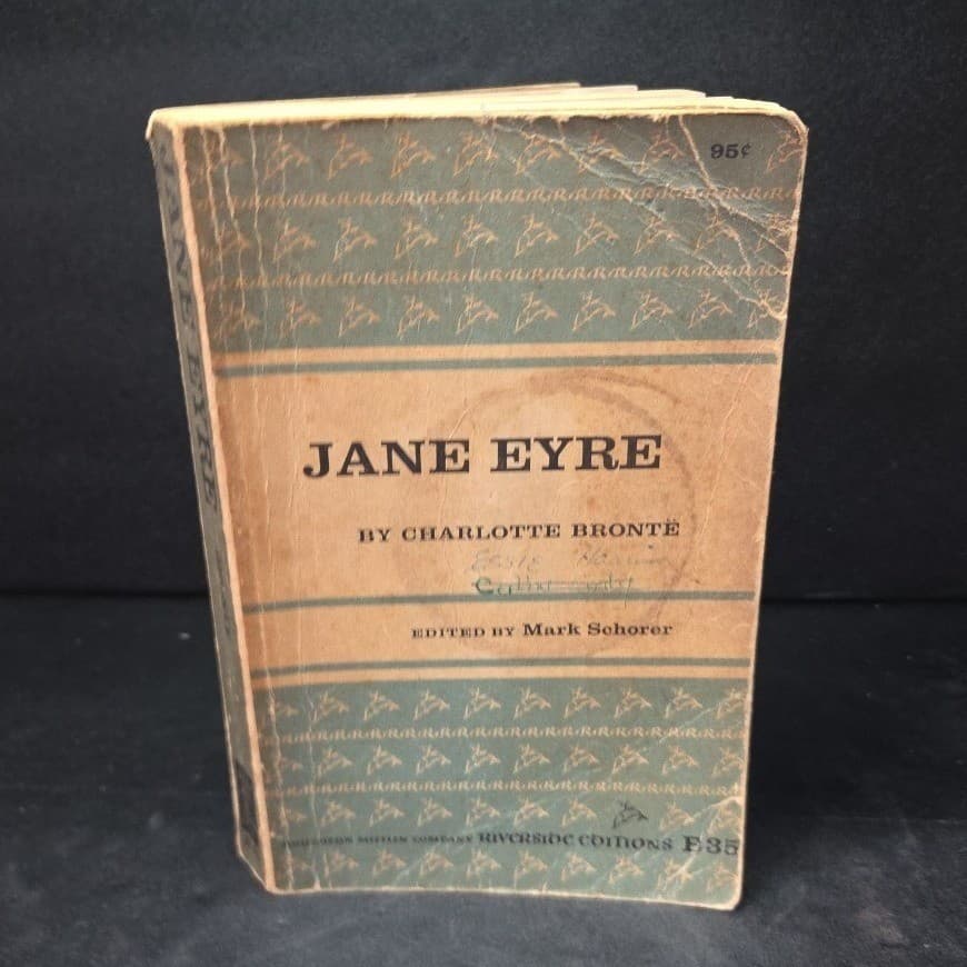 Jane Eyre by Charlotte Bronte, Riverside Editions, Softcover Houghton Mifflin - Thumbnail 2