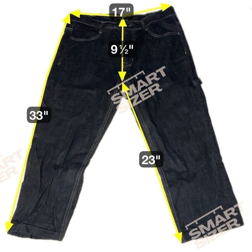 King Maker Indigo Carpenter Jeans, Men's Size 36, Contrast Stitch Utility Denim - Thumbnail 2