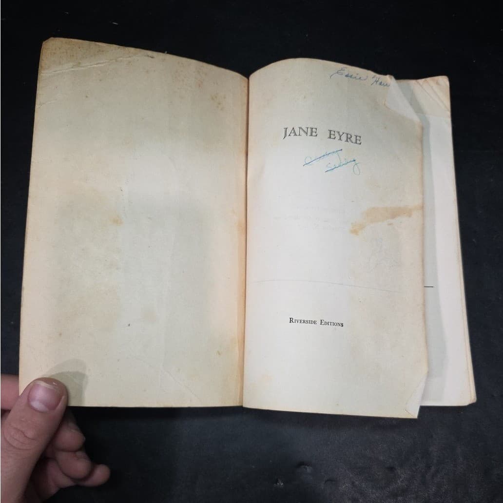 Jane Eyre by Charlotte Bronte, Riverside Editions, Softcover Houghton Mifflin - Thumbnail 3