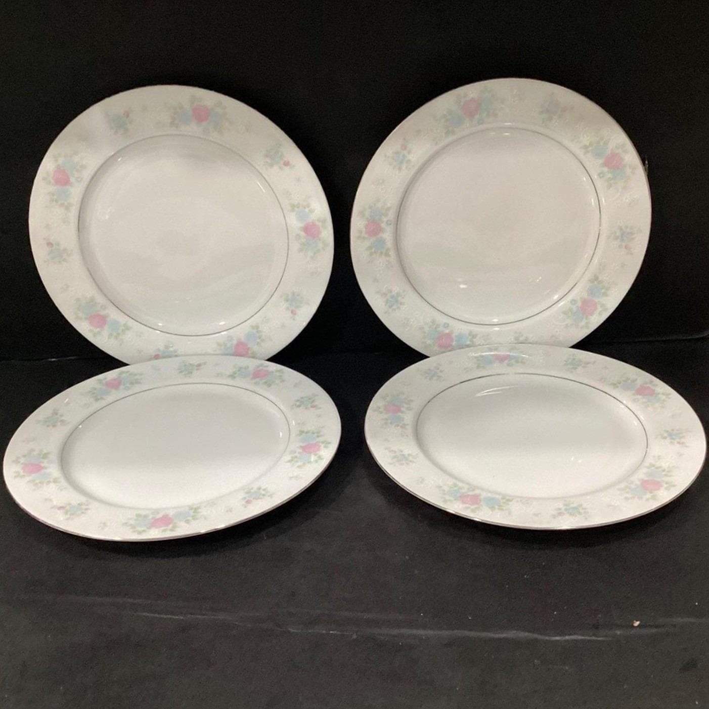 Presige China "China Garden" Dinner Plates, Set of 4 Multicolor Floral Porcelain - Thumbnail 6