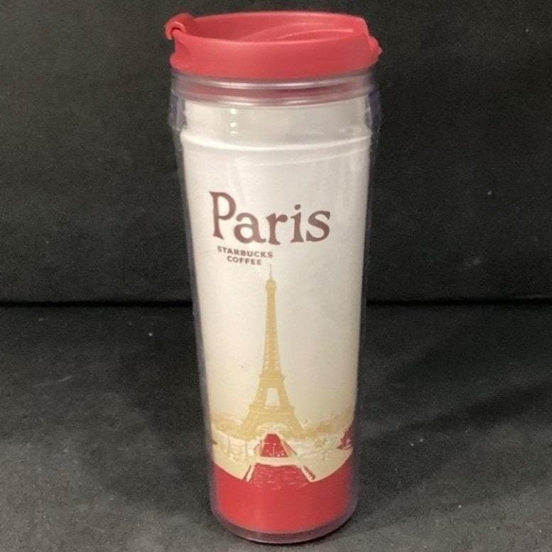 Starbucks Paris Eiffel Tower Travel Tumbler, Vintage City Series Coffee Cup 2004 - Thumbnail 9