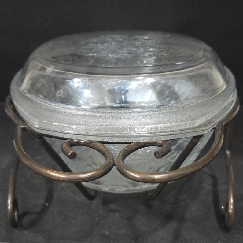 Princess House Crystal Fantasia 3 Qt Covered Casserole Baker w/ Lid & Stand - Thumbnail 11