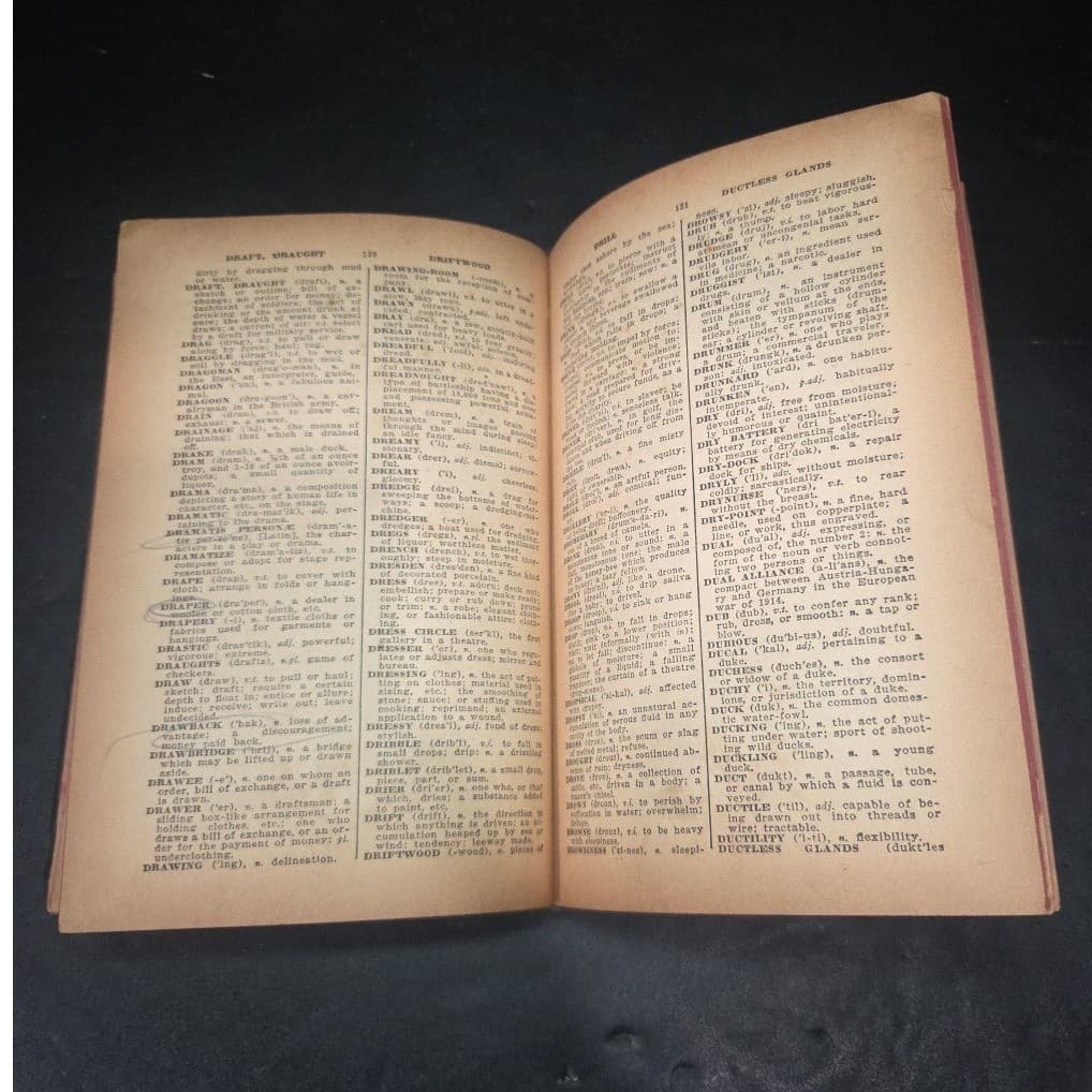 The Modern Webster Dictionary, World Syndicate Publishing Black, Vintage 1937 - Thumbnail 5