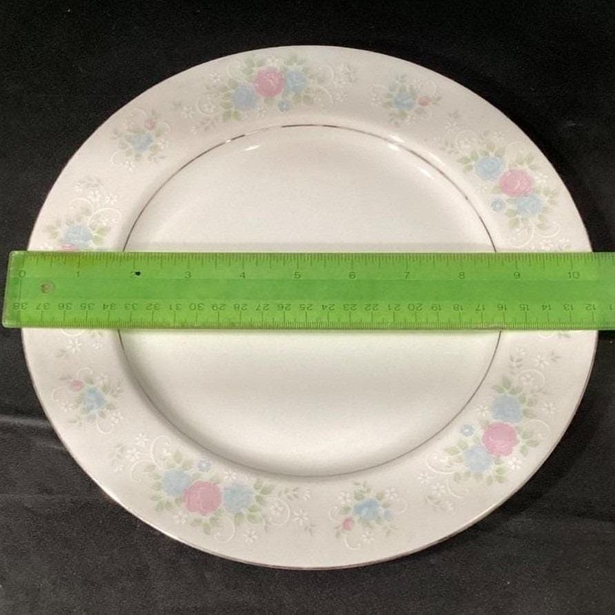 Presige China "China Garden" Dinner Plates, Set of 4 Multicolor Floral Porcelain - Thumbnail 2