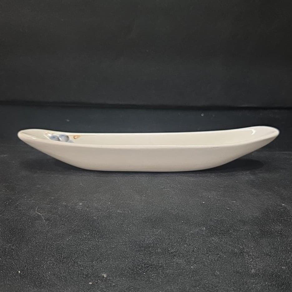 WCL Ceramic Olive Boat, Vintage Grape Design Relish Dish, Replacement Tableware - Thumbnail 2