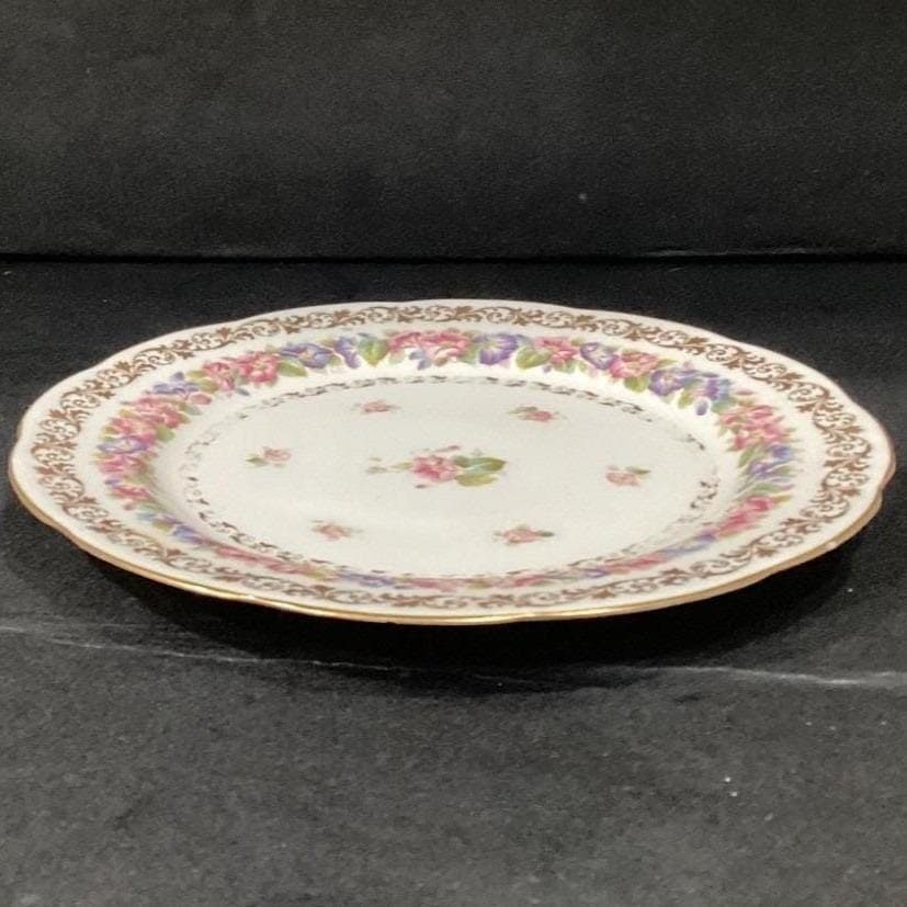 Royal Cauldon "Victoria" Salad Plate, Peonies Pattern, Vtg England Bone China - Thumbnail 10