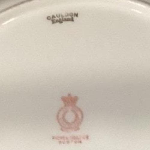 Royal Cauldon "Victoria" Salad Plate, Peonies Pattern, Vtg England Bone China - Thumbnail 3