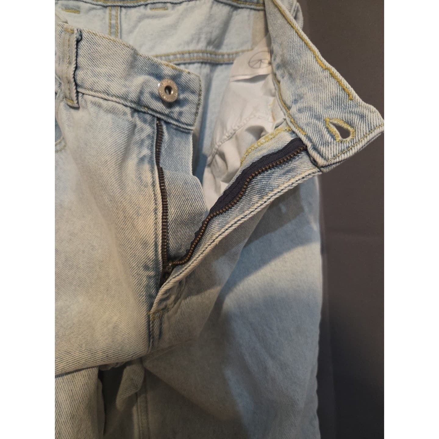 Polar Skate Co 93 Denim Light Blue Wash Straight Leg Skate Jeans, Men's 30x32 - Thumbnail 9
