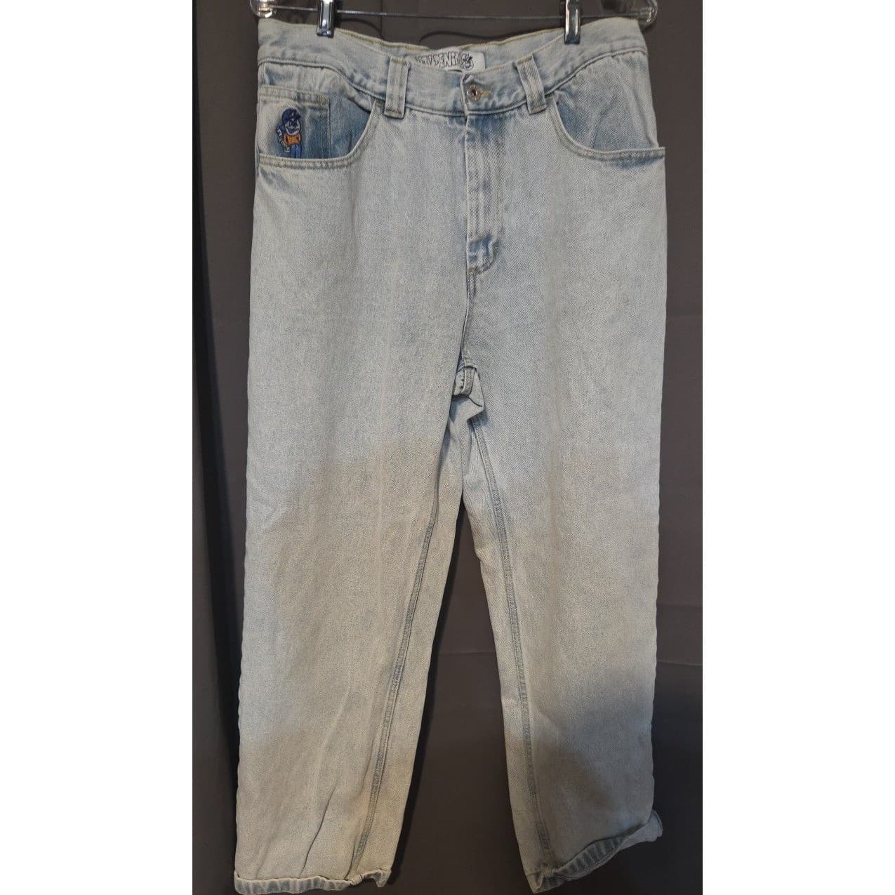 Polar Skate Co 93 Denim Light Blue Wash Straight Leg Skate Jeans, Men's 30x32 - Thumbnail 3