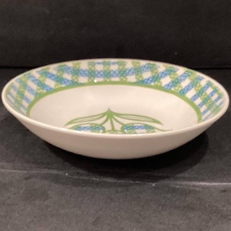 Royal China Cavalier "Gingham Garden" Serving Bowl, Vintage Tulip Floral Pattern - Thumbnail 10