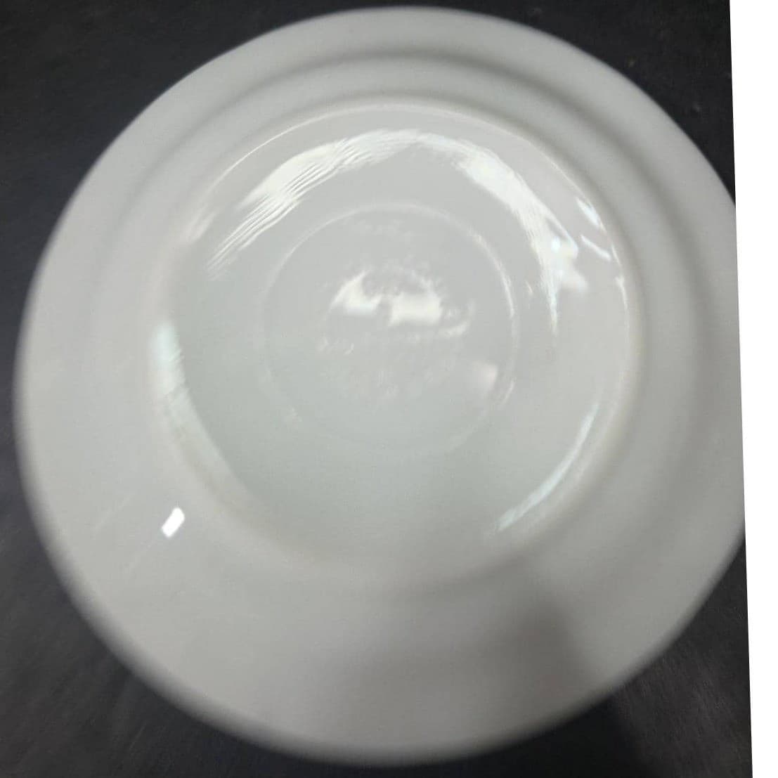 Anchor Hocking Milk Glass Teacup Saucer #947, Copper Filigree Plate, Tableware - Thumbnail 4