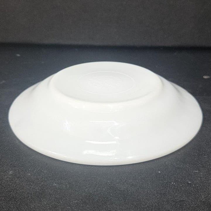 Anchor Hocking Milk Glass Teacup Saucer #947, Copper Filigree Plate, Tableware - Thumbnail 10