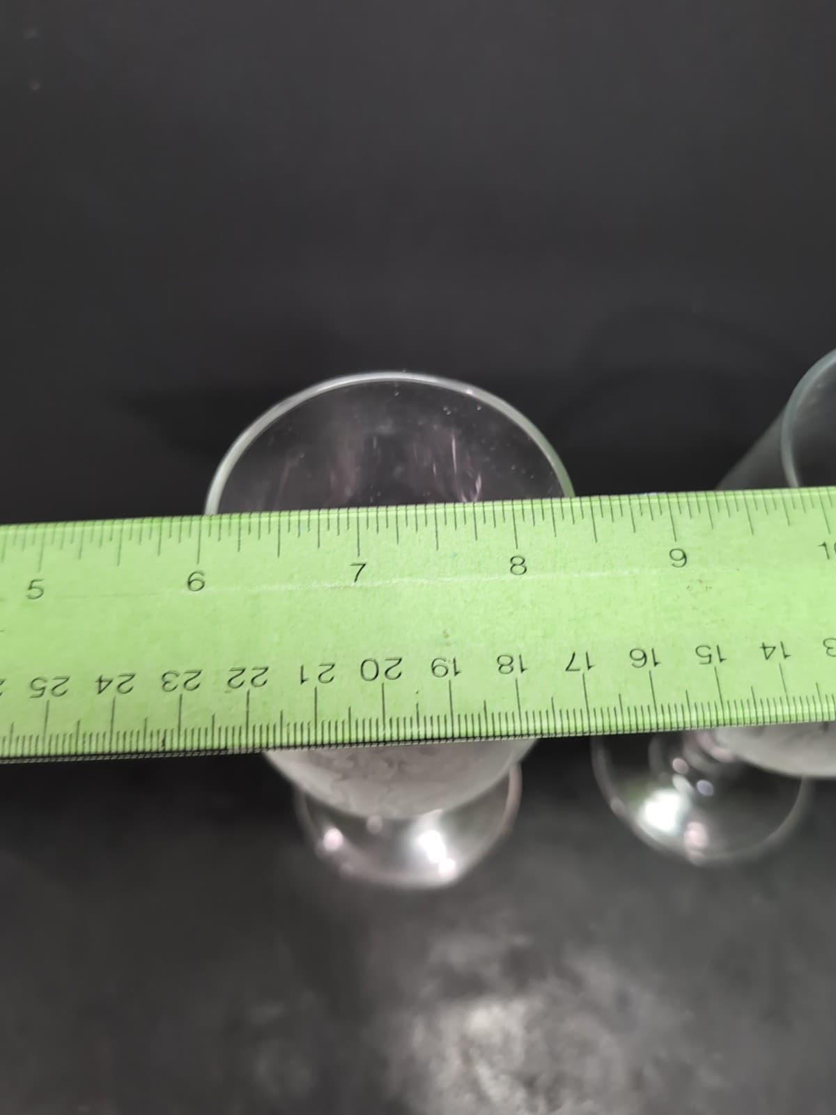 African Zoo Animals Glass Water Goblets, Etched Glasses, Chintz, Goblet Pair - Thumbnail 9