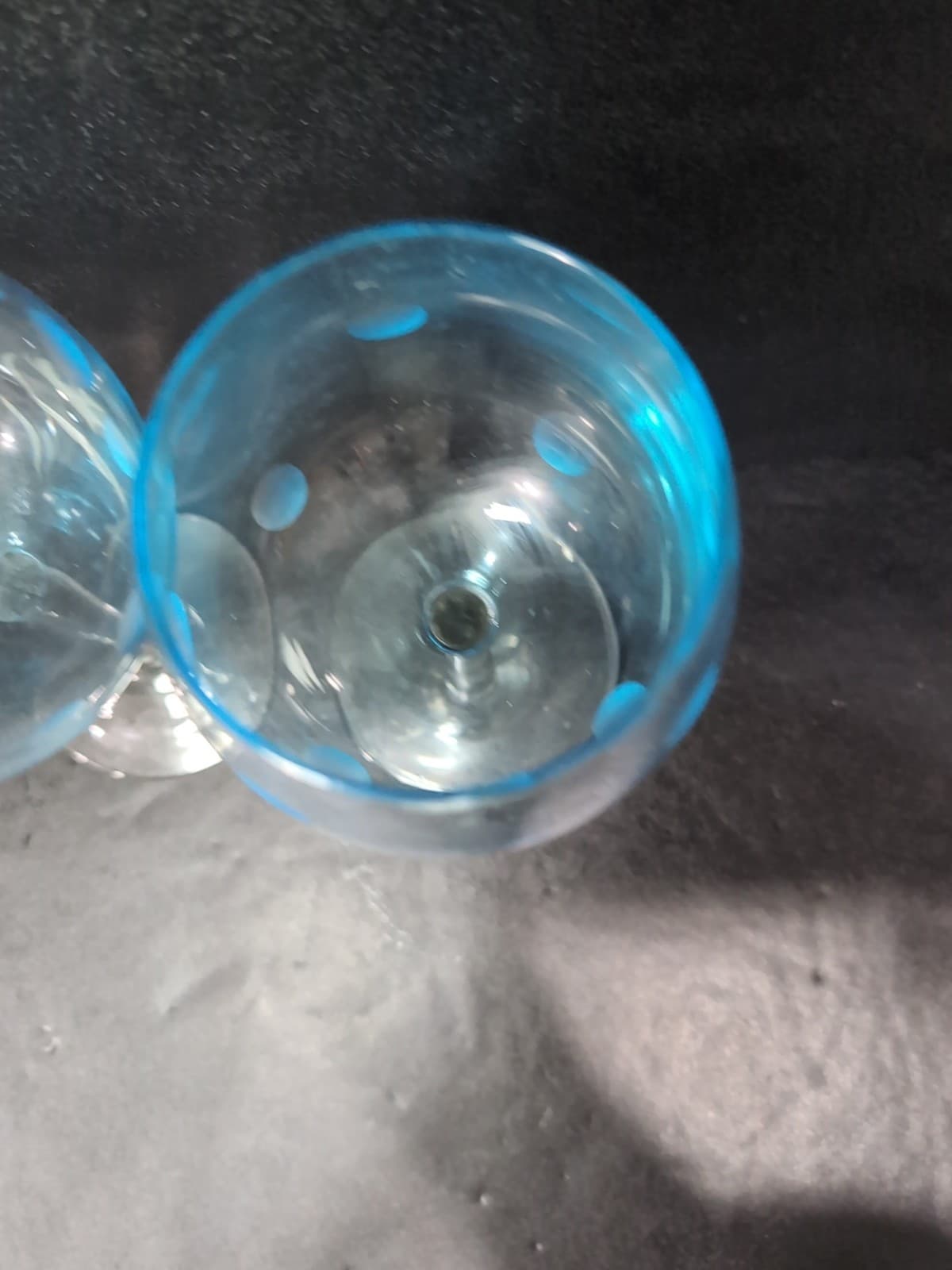 Waterford Marquis Polka Dot Glasses, Aqua Blue Green Balloon, 20 oz, Set Of 2 - Thumbnail 6