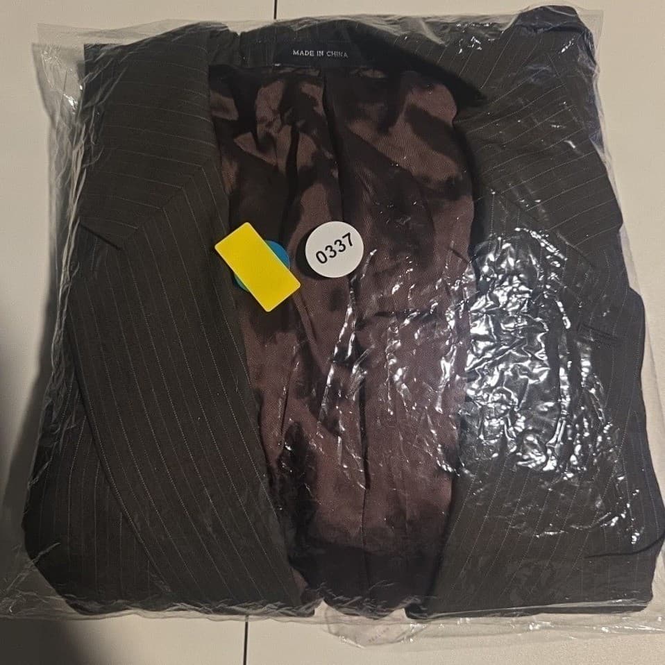 Ralph Ralph Lauren Brown Pinstripe Two Button Blazer, Men's 46L Sport Coat - Thumbnail 10
