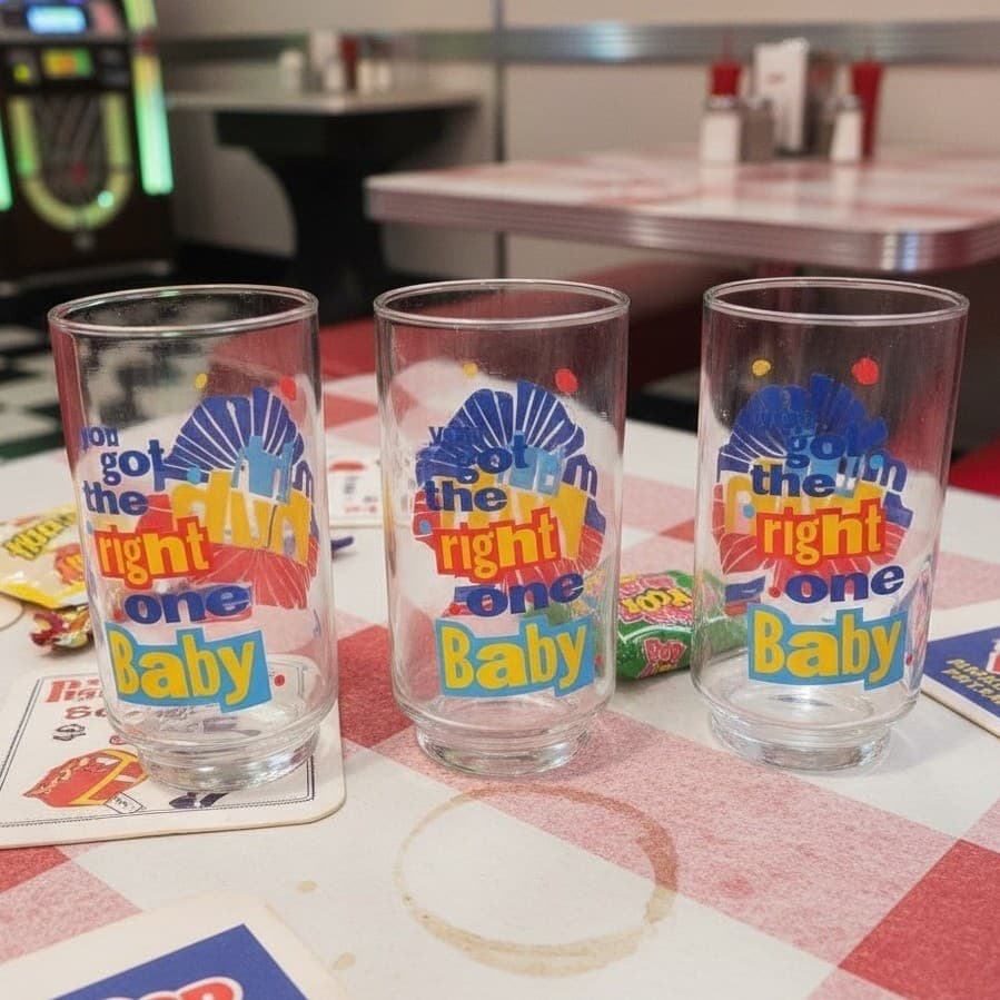 Diet Pepsi Vintage "You Got The Right One Baby" Tumblers, Set of 3, Drinkware