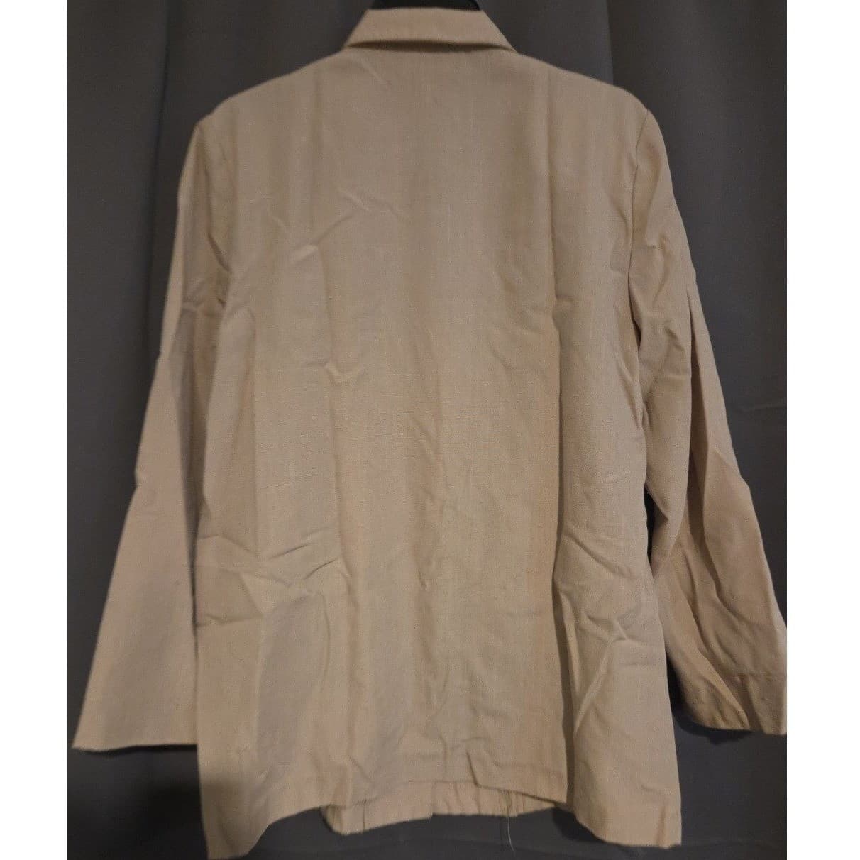 Sag Harbor Tan Single Button Blazer, Women's Tan Professional Office Wear Jacket - Thumbnail 4