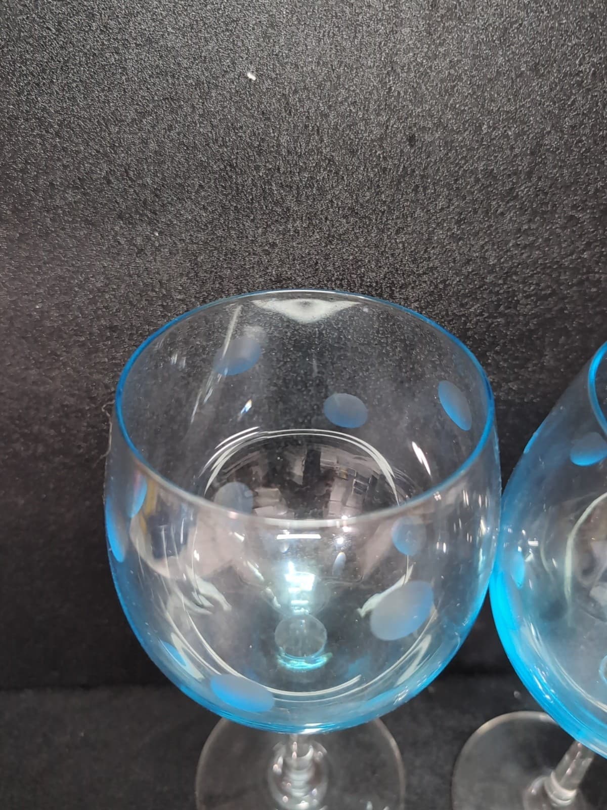 Waterford Marquis Polka Dot Glasses, Aqua Blue Green Balloon, 20 oz, Set Of 2 - Thumbnail 5