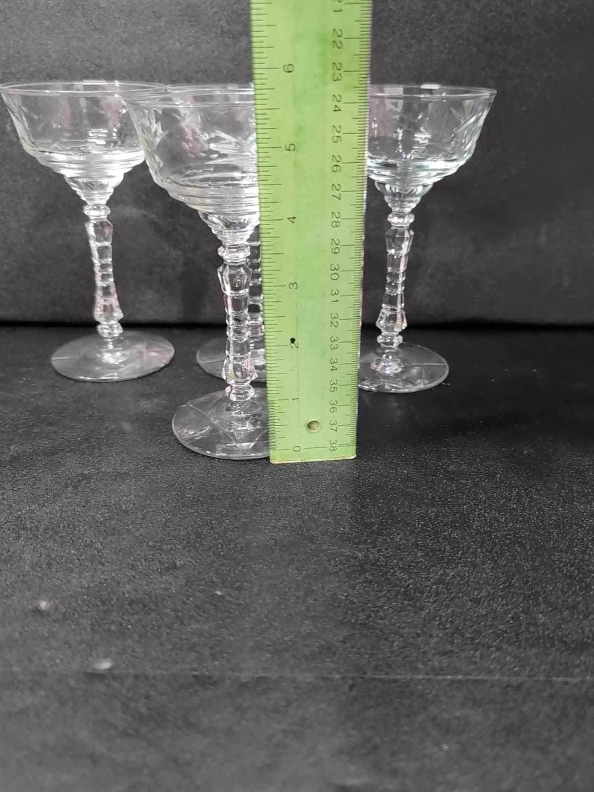 Libbey Rock Sharpe Normandy Champagne Glasses, Sherbet Glasses, Set of 4 Vintage - Thumbnail 8