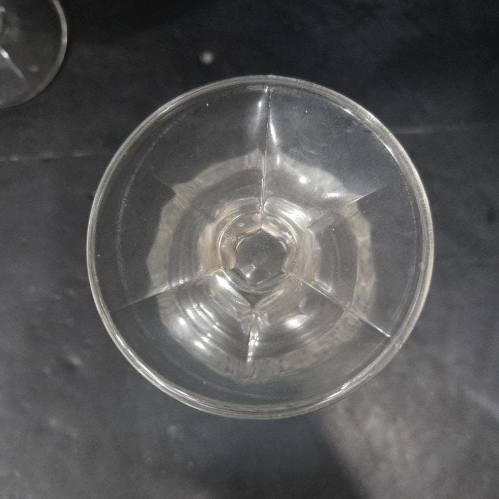 Noritake Crystal Perspective Goblets, Set of 2, Vintage Clear Water Glasses - Thumbnail 4