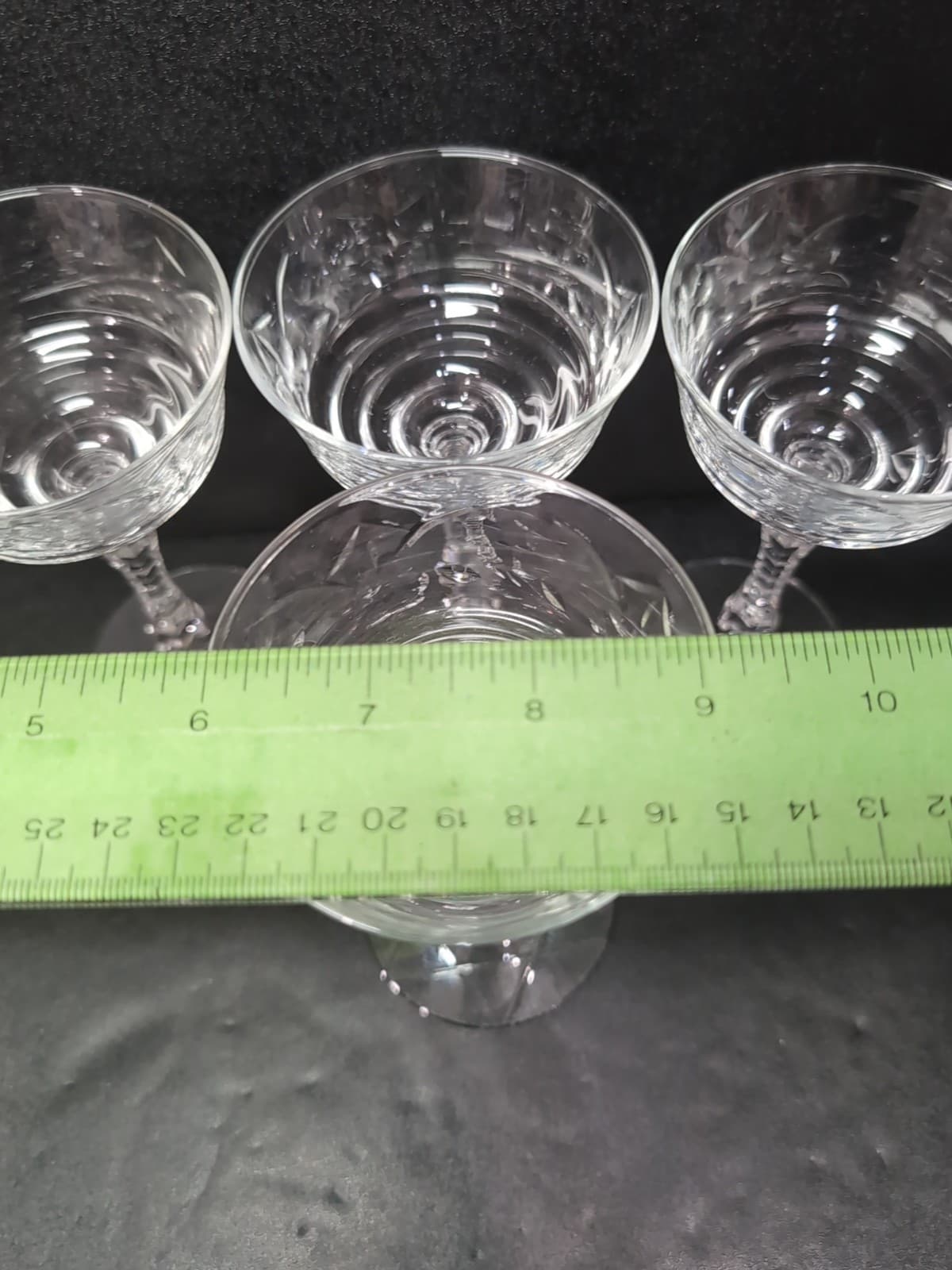Libbey Rock Sharpe Normandy Champagne Glasses, Sherbet Glasses, Set of 4 Vintage - Thumbnail 9