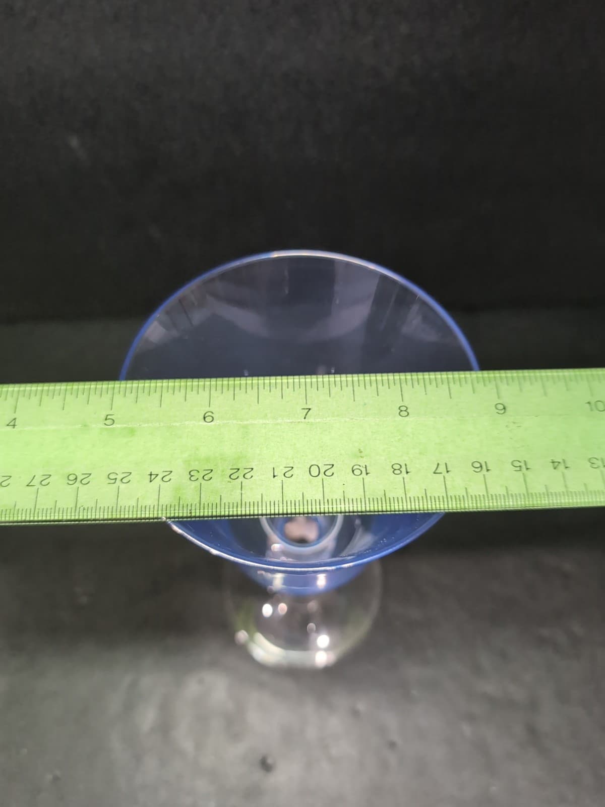 Miller Roganka Alfresco Blue Water Goblet, Lead Crystal Glassware, Hand Blown - Thumbnail 10