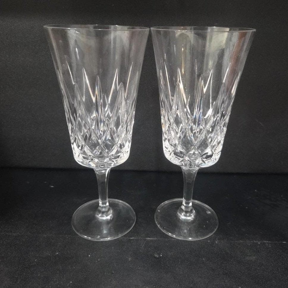 Noritake Crystal D'orsay Iced Tea Goblets, Set of 2, Vintage Drinkware, Stemware - Thumbnail 9