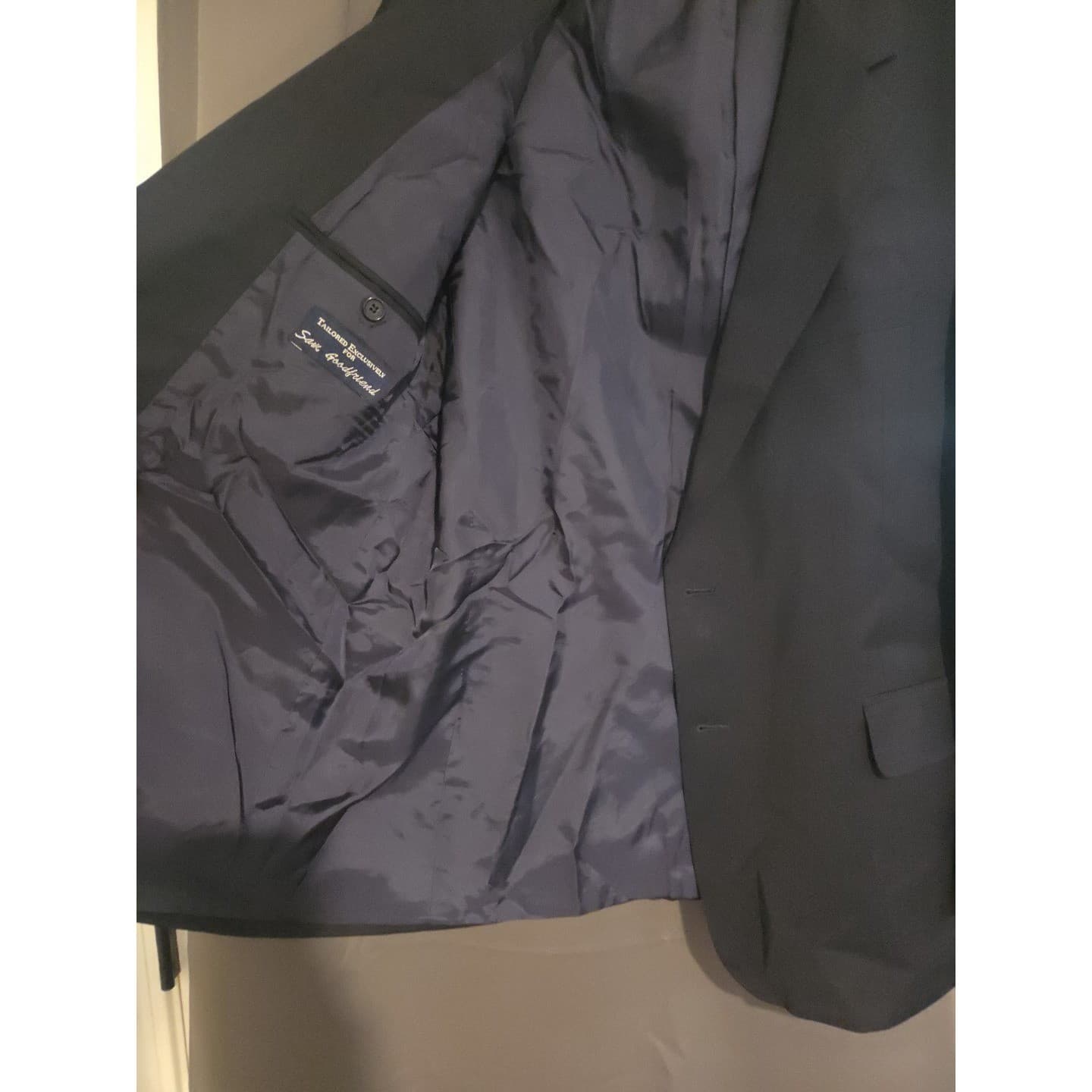Coppley Navy Blue Wool Blazer, Gold Crest Buttons, Made in Canada, Men's 40S - Thumbnail 9