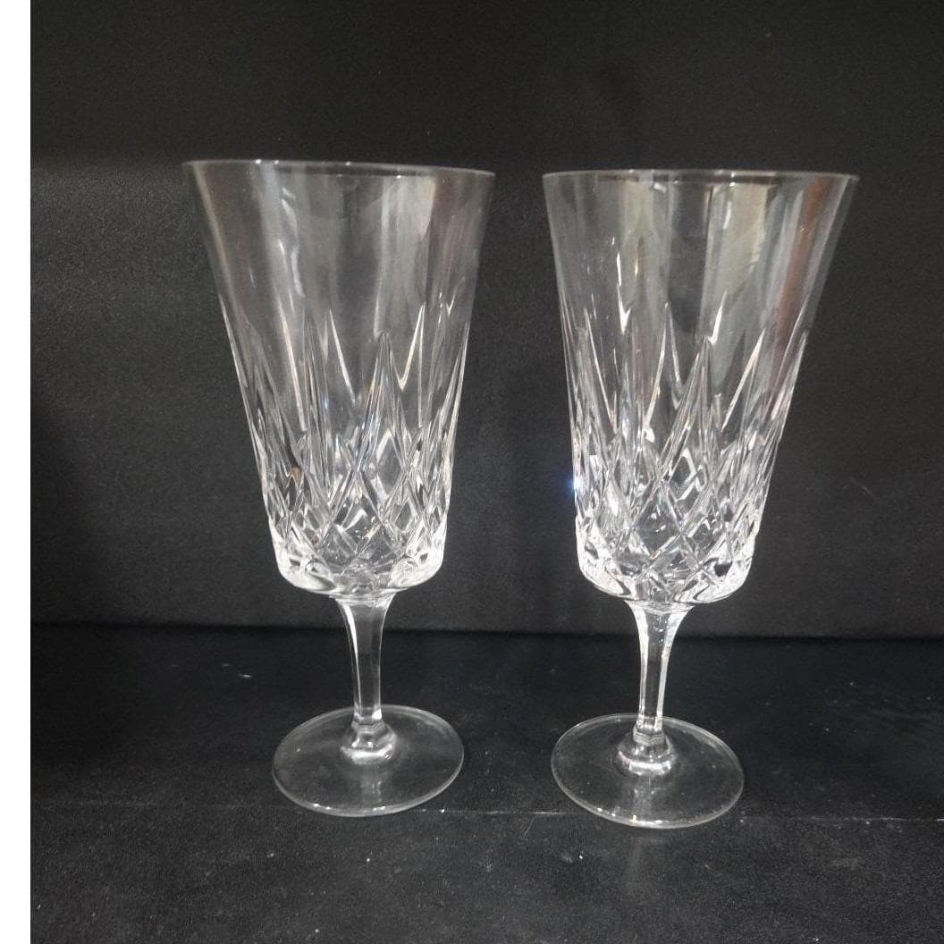 Noritake Crystal D'orsay Iced Tea Goblets, Set of 2, Vintage Drinkware, Stemware - Thumbnail 8
