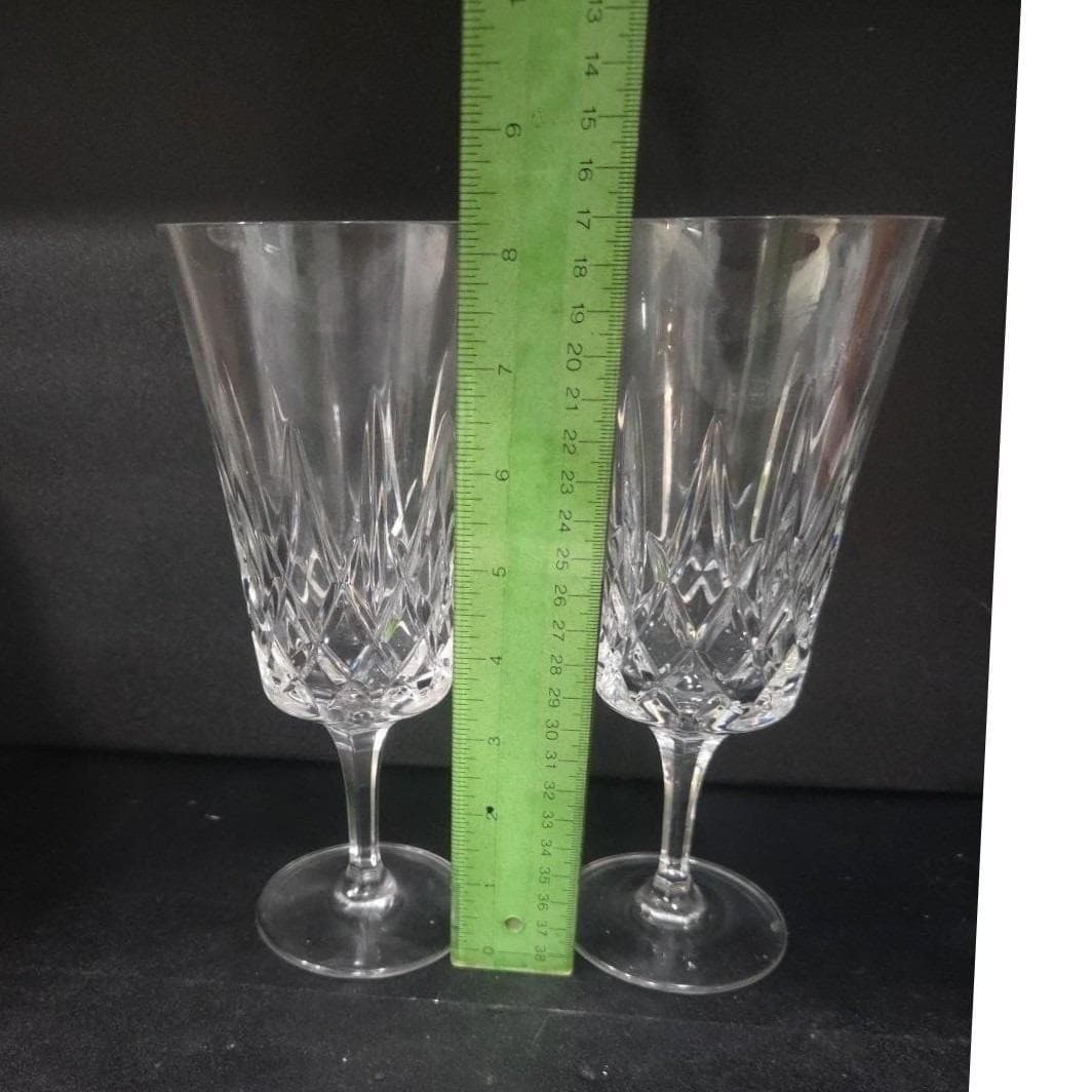 Noritake Crystal D'orsay Iced Tea Goblets, Set of 2, Vintage Drinkware, Stemware - Thumbnail 2