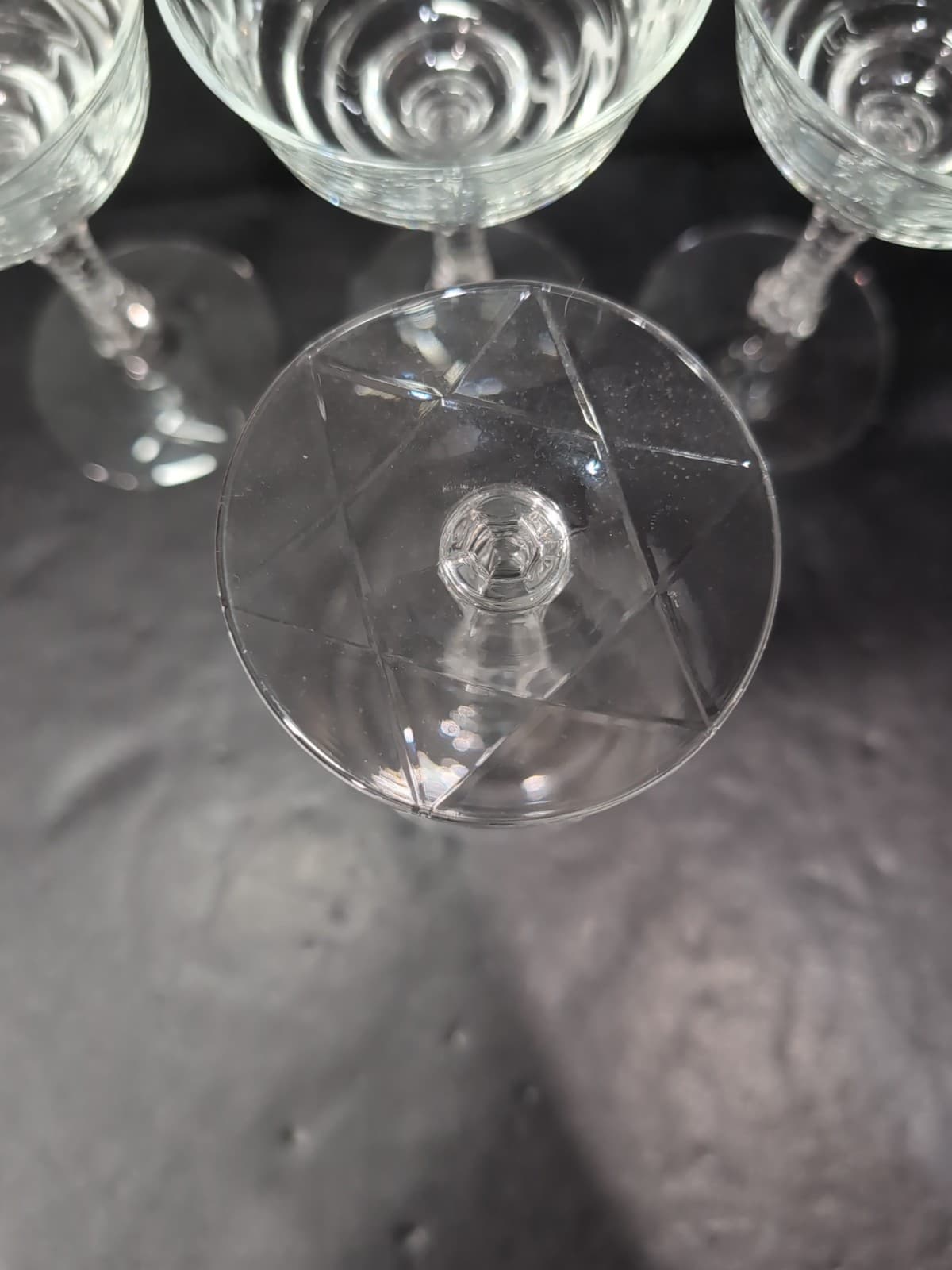 Libbey Rock Sharpe Normandy Champagne Glasses, Sherbet Glasses, Set of 4 Vintage - Thumbnail 7