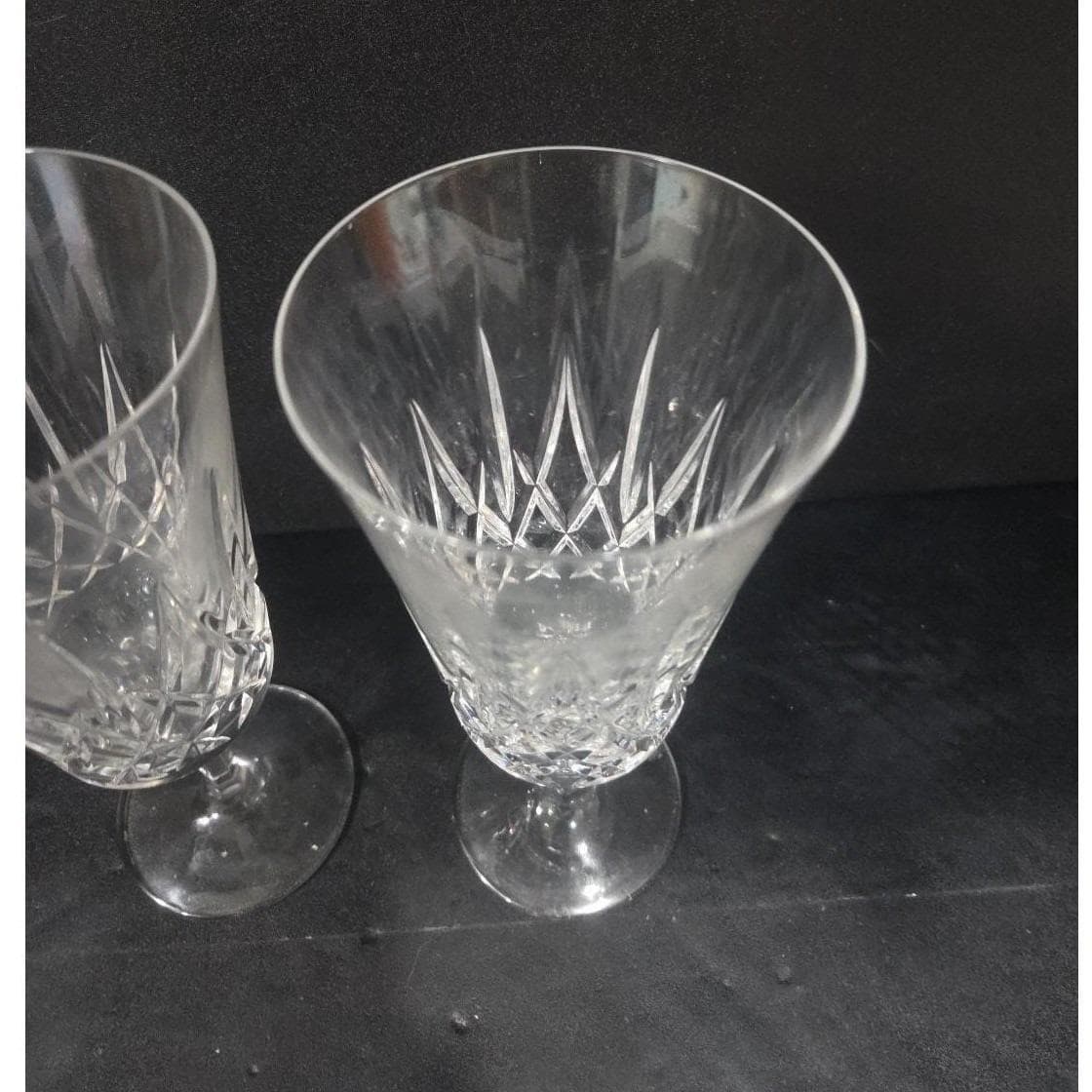 Noritake Crystal D'orsay Iced Tea Goblets, Set of 2, Vintage Drinkware, Stemware - Thumbnail 6