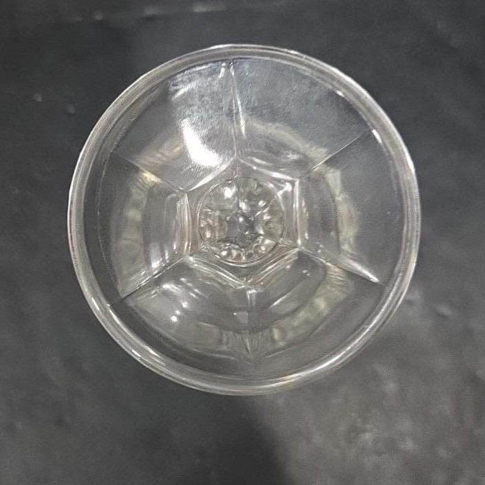 Noritake Perspective Clear Wine Glasses, Set of 4, Vintage Pressed Glass Goblets - Thumbnail 4