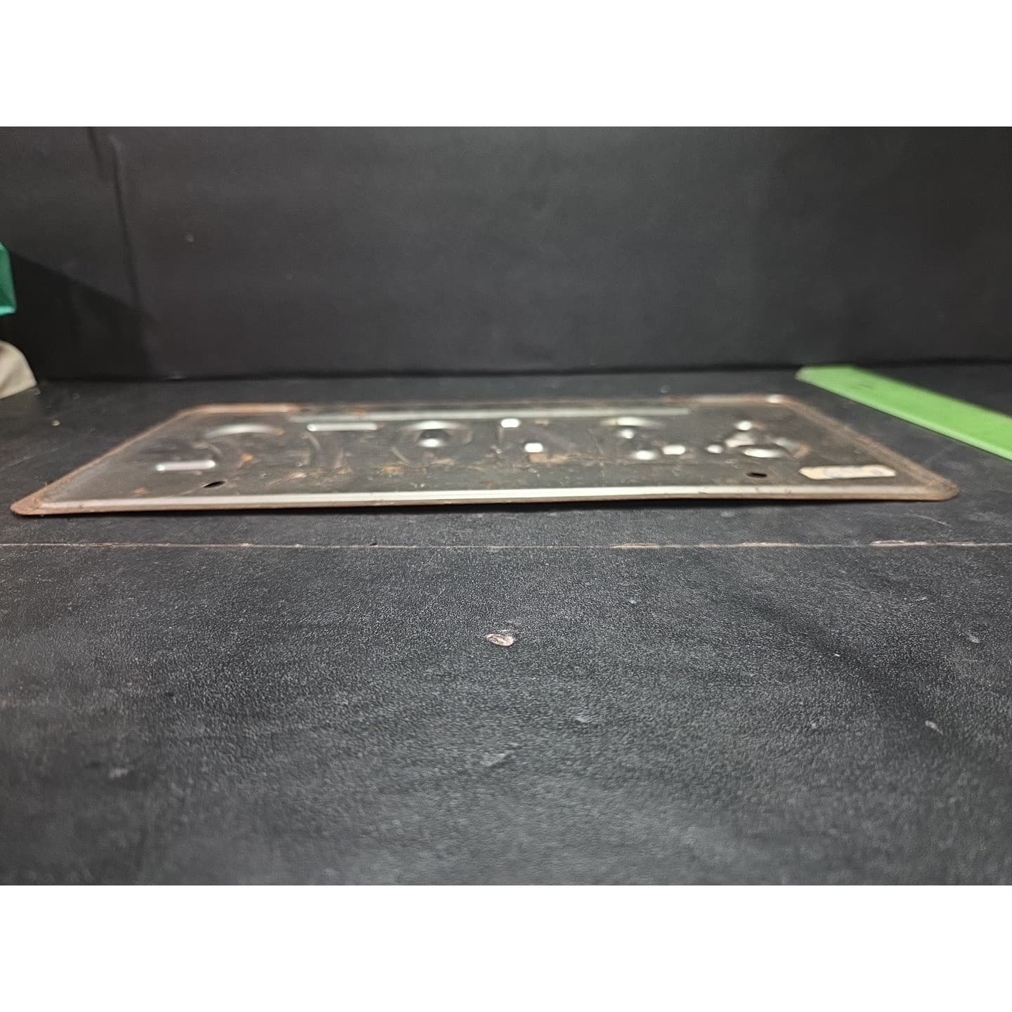 Indiana Handicap License Plate 34972, Hoosier Hospitality, Vintage, JUN 91 Tag - Thumbnail 3