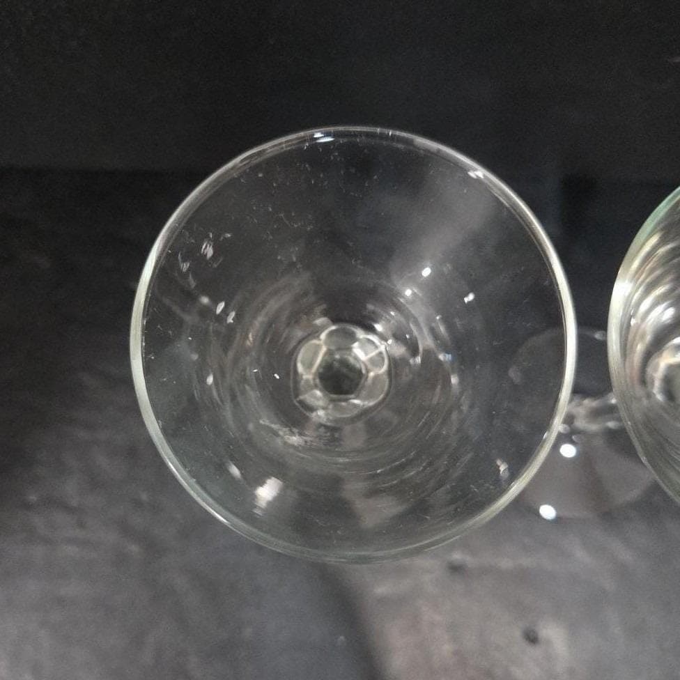 Libbey Faceted Stem Cocktail Glasses, Set of 2, Vintage Replacement Stemware - Thumbnail 5