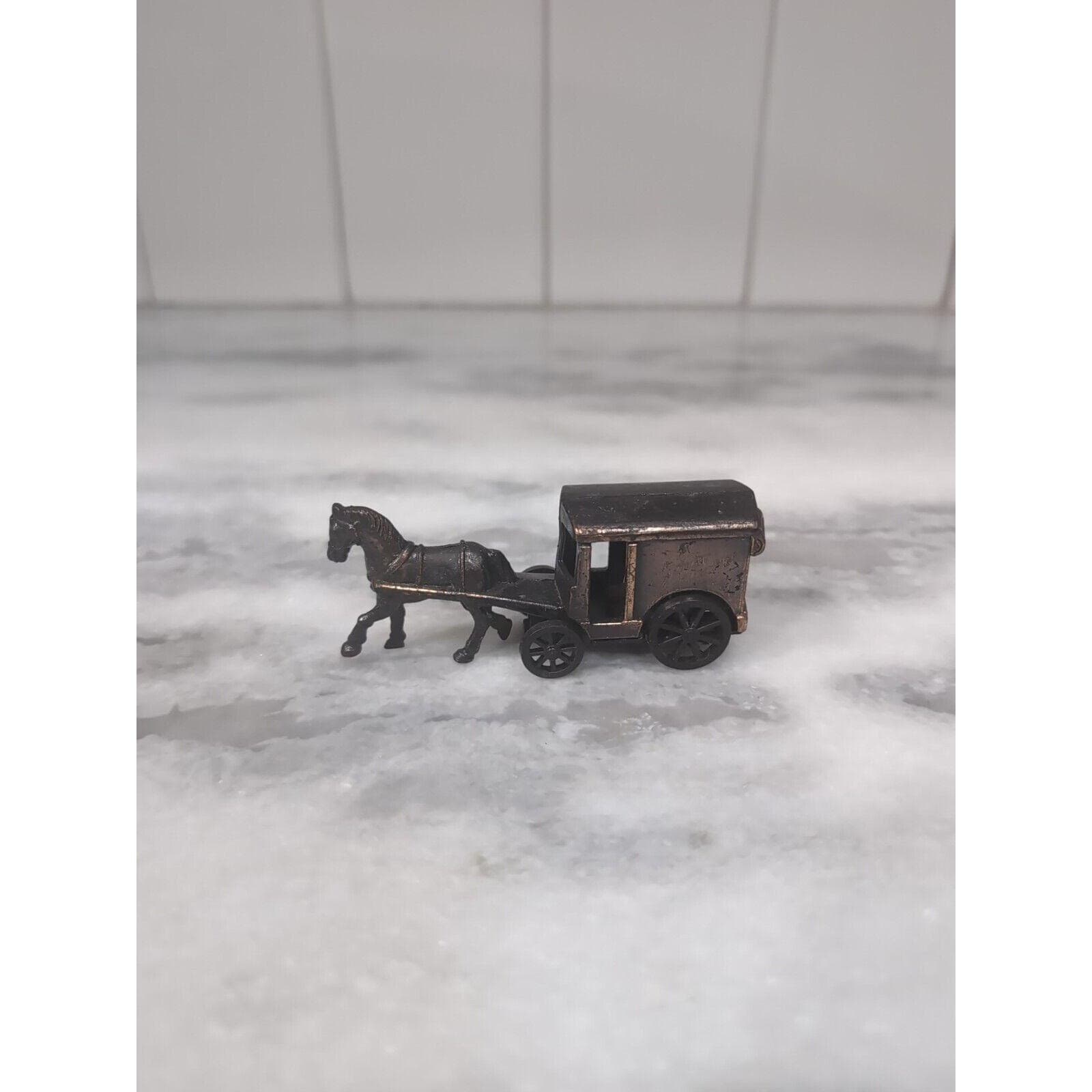 Horse Drawn Carriage Pencil Sharpener, Pewter Die Cast Sharpener, Desk Accessory - Thumbnail 3