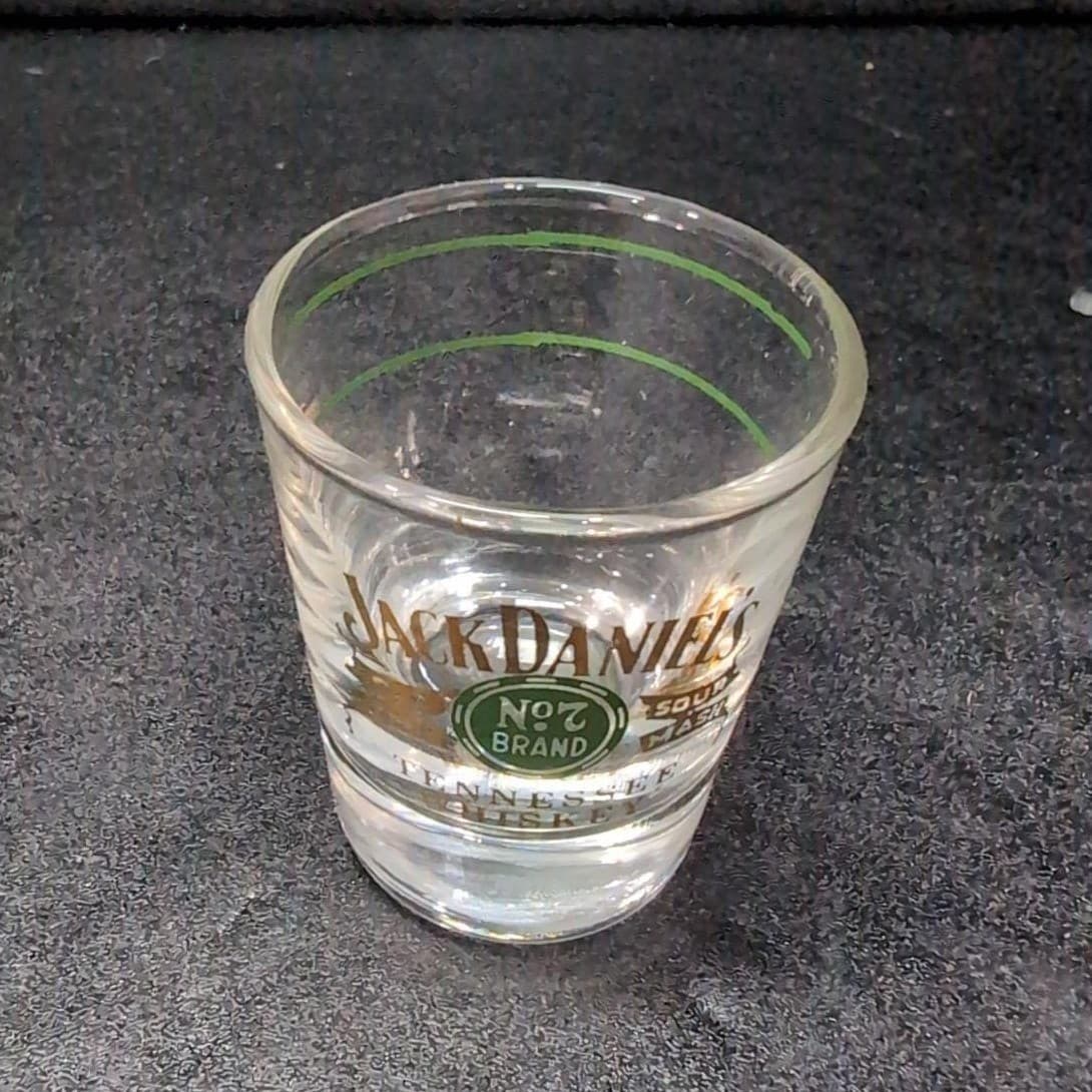 Jack Daniels "Old Time Sour Mash" Shot Glass, Tennessee Whiskey Shooter, Barware - Thumbnail 6