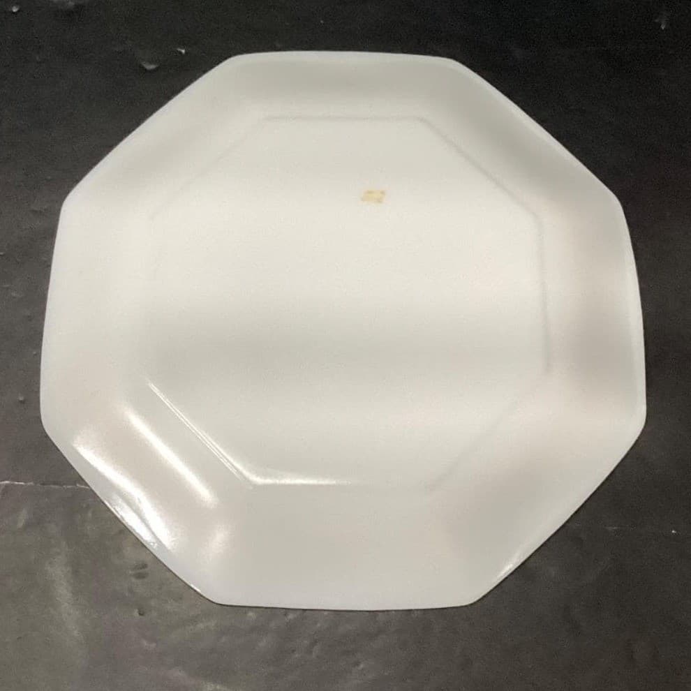 Arcopal France Novoctime White Milk Glass Dinner Plates, Set of 2 Vintage Dishes - Thumbnail 4