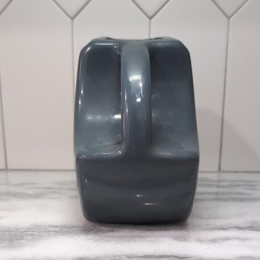 Feltman Langer Dusty Gray Disc Pitcher, Vintage Glazed Ceramic, Home Accessory - Thumbnail 5