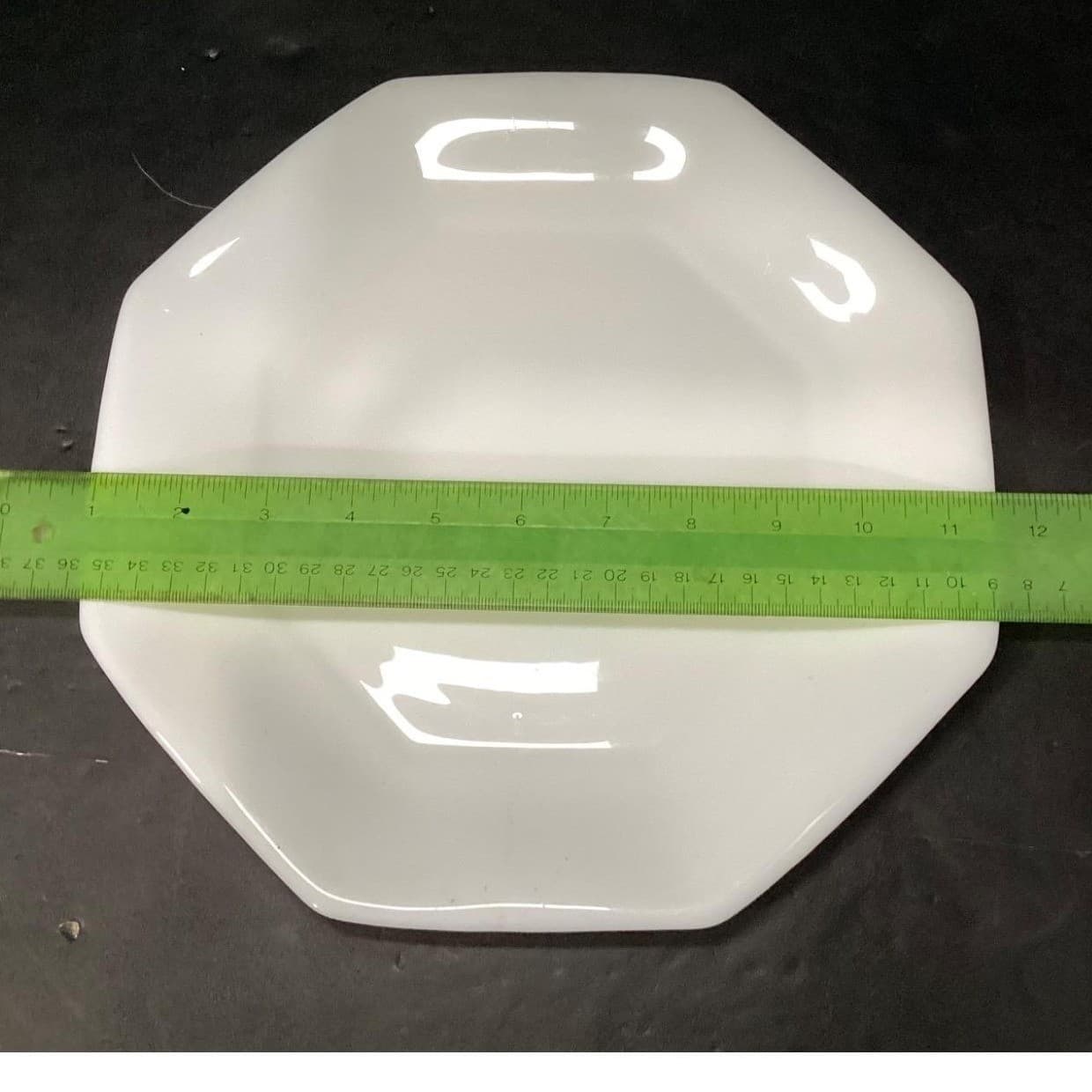 Arcopal France Novoctime White Milk Glass Dinner Plates, Set of 2 Vintage Dishes - Thumbnail 9