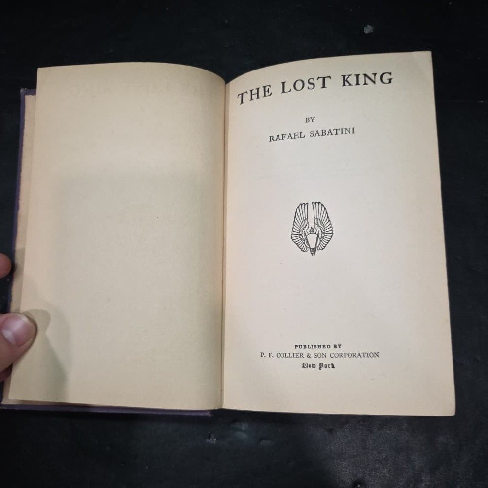 The Lost King Rafael Sabatini 1937 Hardcover P. F. Collier & Son Purple Vintage - Thumbnail 4