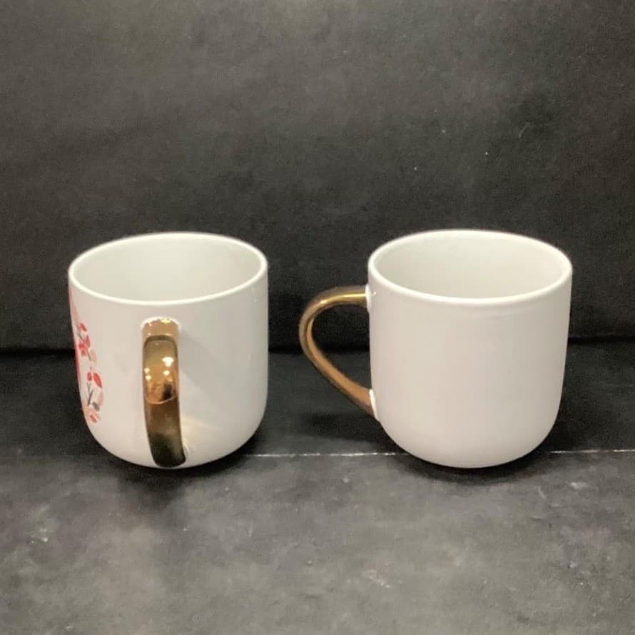 Threshold Beary Christmas Stoneware Coffee Cups, Set of 2, Red Bear Design Mugs - Thumbnail 5