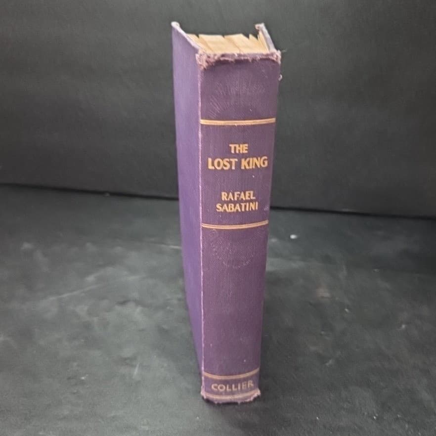 The Lost King Rafael Sabatini 1937 Hardcover P. F. Collier & Son Purple Vintage - Thumbnail 9