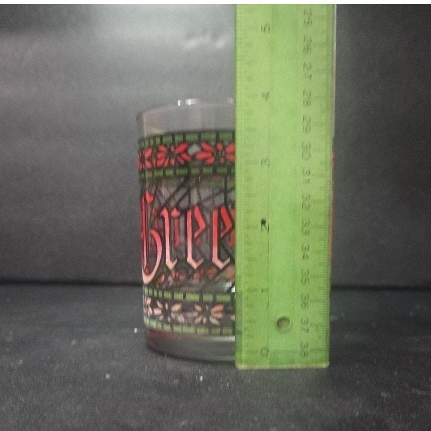 Houze Seasons Greetings Lowball Tumbler, Stained Glass Style, Replacement Drink - Thumbnail 2